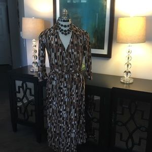 Kemp Collection Pattern Printed Wrap Dress